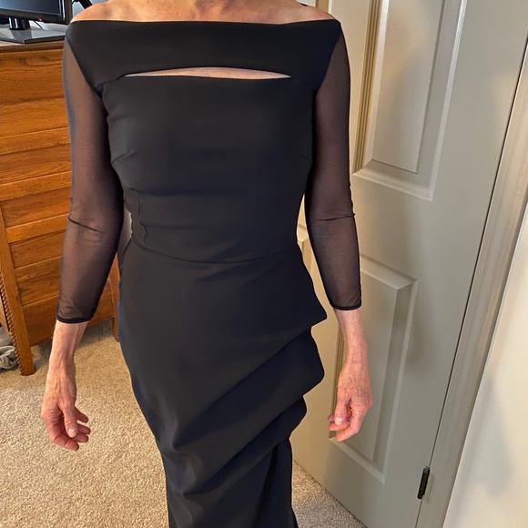 Mother of Groom/Bride- Chiara Boni black maxi dress, size 0-2